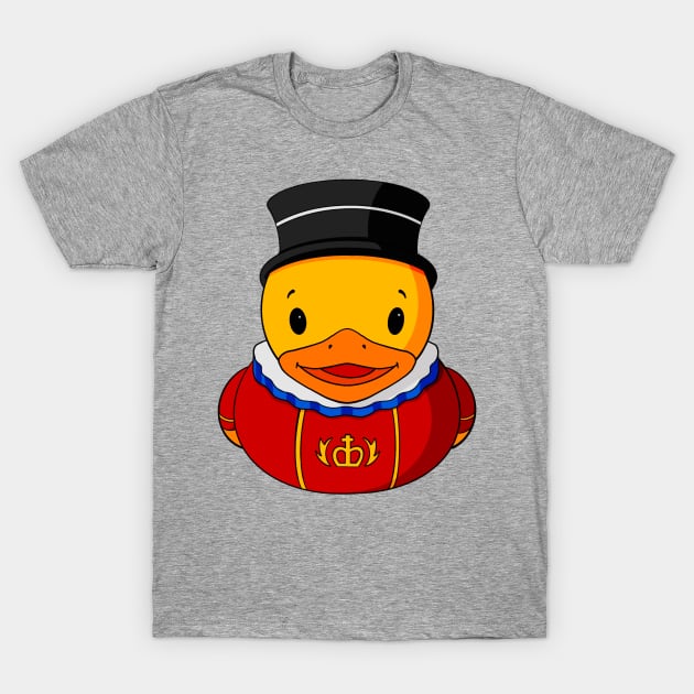 Beefeater Rubber Duck T-Shirt by Alisha Ober Designs